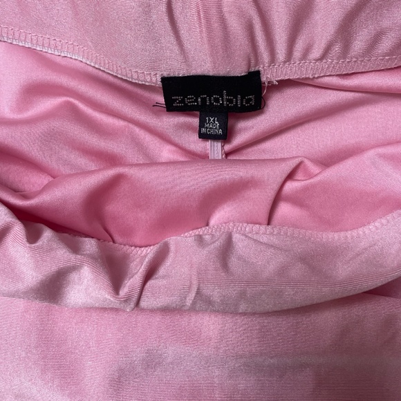 Ruffled Ruched Boho Glam Baddie Chic Party Club Dancing Pastel Hip Midi Skirt - Picture 2 of 5